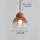 Retro glass pendant chandelier for modern decor