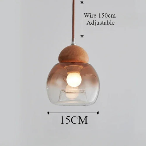 Retro glass pendant chandelier for modern decor