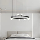 Modern adjustable glass chandelier for artistic decor