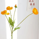 Artificial poppy flowers for weddings and home decoration