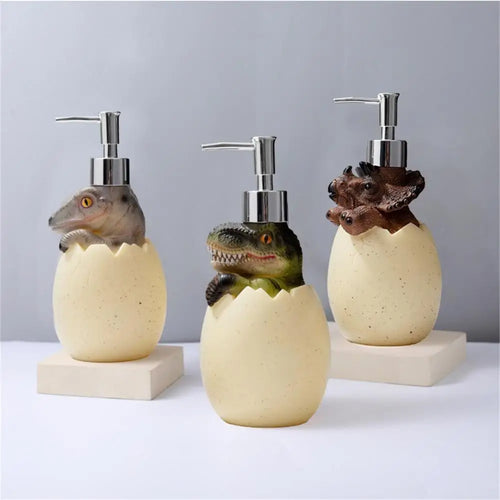 cute eco-friendly refillable dinosaur soap dispenser - vue 2 sur 8