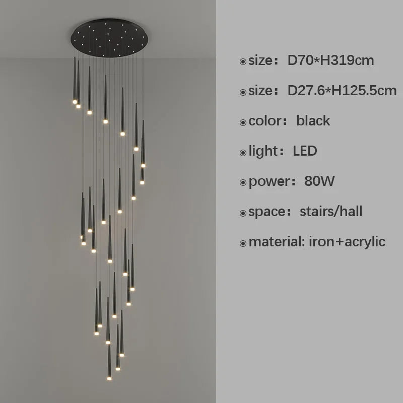 Modern LED chandelier for premium interior decoration