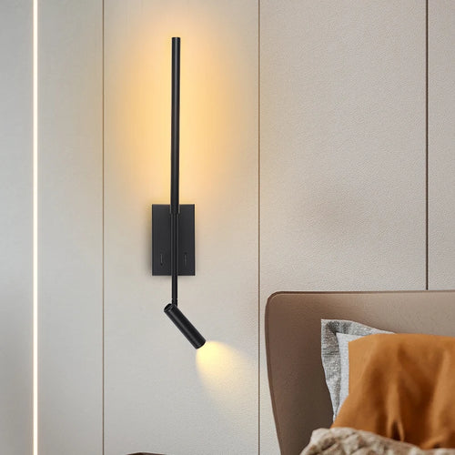 Modern LED wall light for sofa decor - vue 3 sur 9