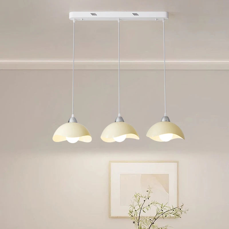 Simple LED chandelier for elegant nordic interior decor