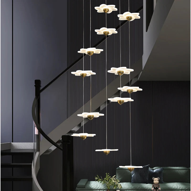 Modern decorative chandelier for luxury hotel lobby duplex - vue 4 sur 26
