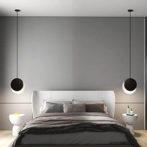 Modern decorative moon design pendant light for indoor use - vue 6 sur 10
