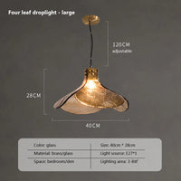 Retro glass flower-shaped chandelier for an elegant atmosphere