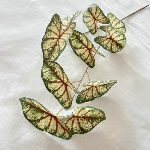 Artificial taro foliage plant natural decoration for indoor and outdoor spaces