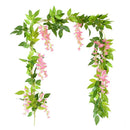Artificial wisteria garland for floral and festive decoration
