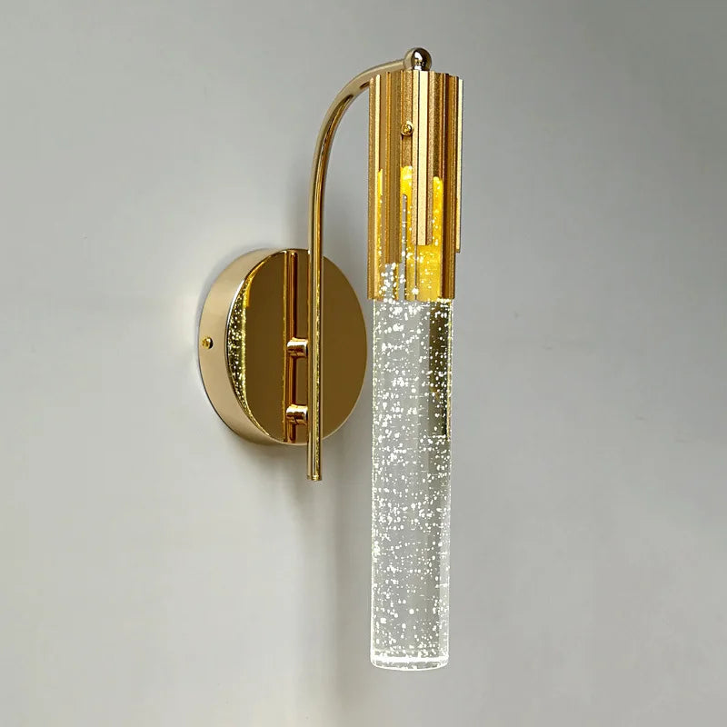 Decorative crystal LED wall light for modern interiors - vue 3 sur 8