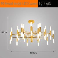 Modern art deco designer pendant chandelier for a bright interior