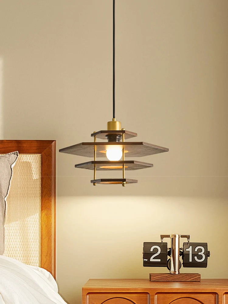 Medieval style solid wood chandelier for retro restaurant