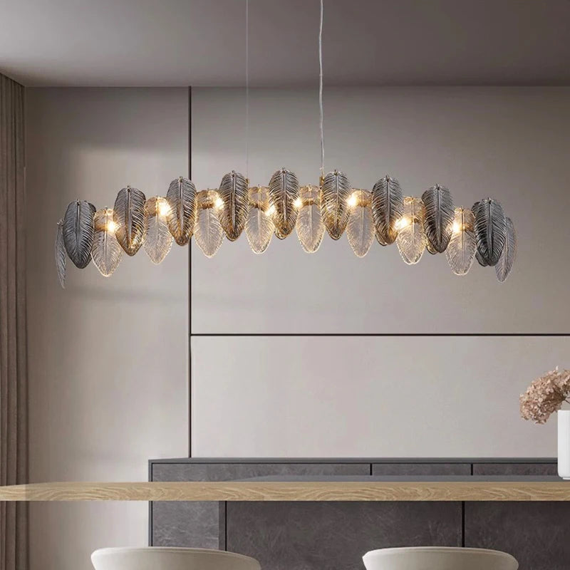 Luxury rounded designer LED chandelier