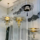 Modern minimalist LED designer chandelier for food bars