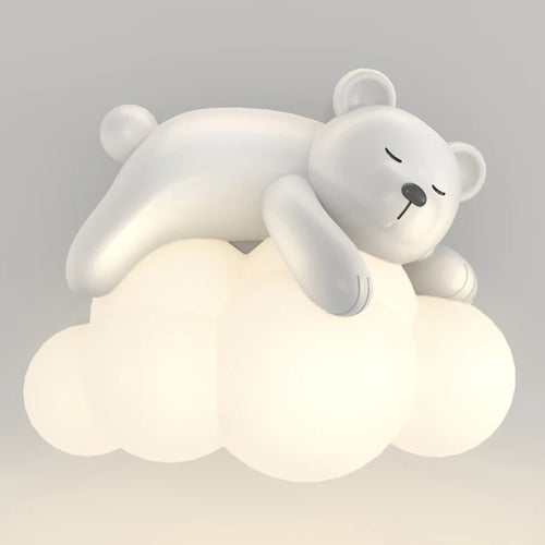Polar bear and bunny wall light for children's room - vue 2 sur 10
