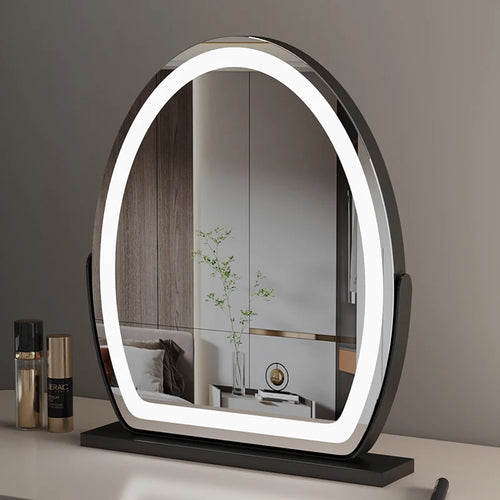 Illuminated vanity mirror with touch sensor and dimmable lighting - vue 2 sur 15