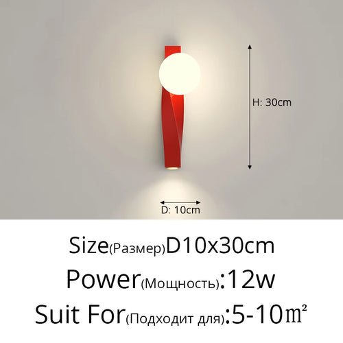 Minimalist u-shaped wall bedside lamp with anti-blue light - vue 19 sur 20