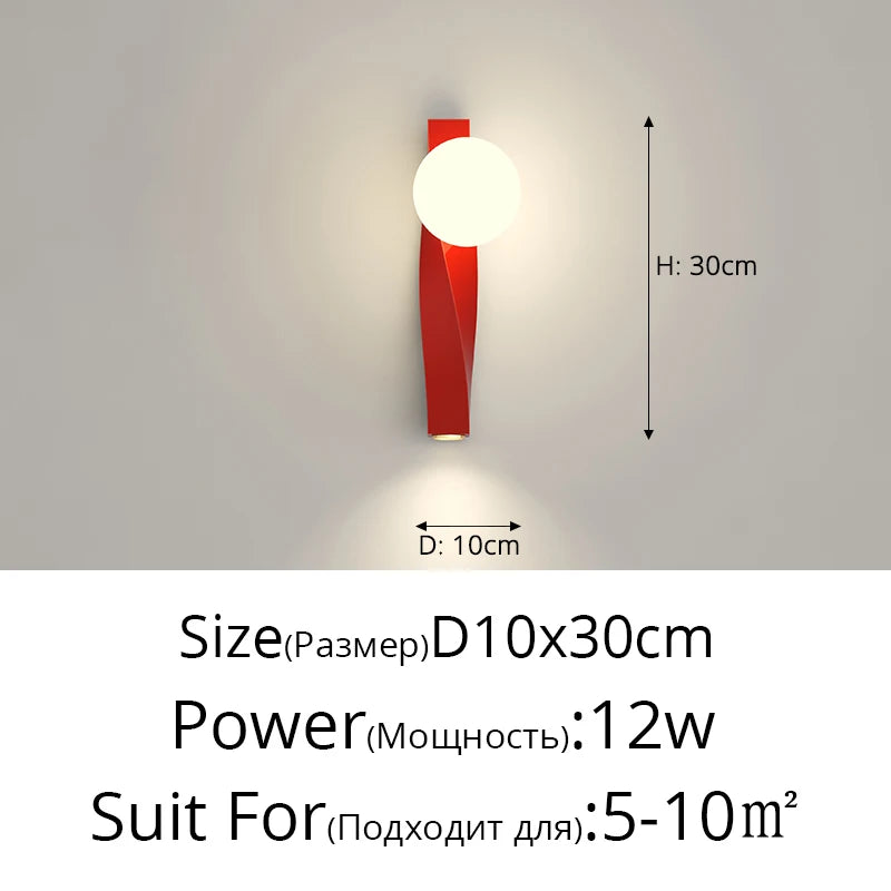 Minimalist u-shaped wall bedside lamp with anti-blue light - vue 19 sur 20