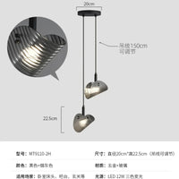 Art Deco design glass pendant light with adjustable dimming