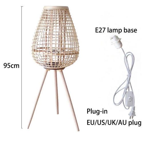 Rattan wind lamp with legs - vue 15 sur 18