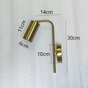 Modern nordic wall light with adjustable and rotating illumination