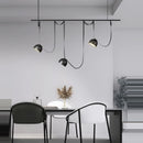 Artistic dimmable chandelier for modern interior decor
