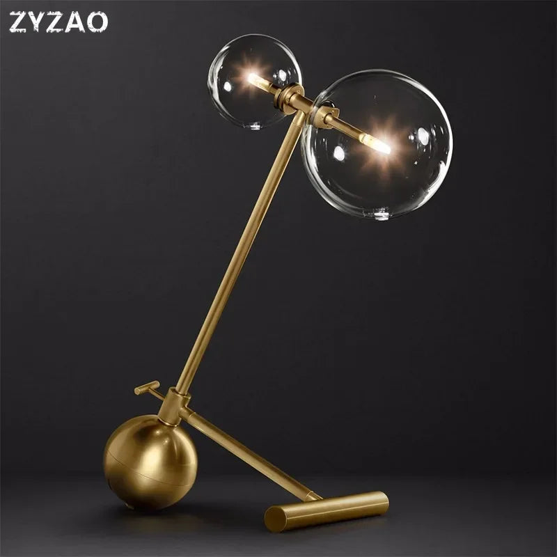 Modern nordic retro glass desk lamp