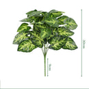 Artificial silk bamboo leaves for elegant decoration