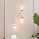 Modern art gold LED pendant light with long cable