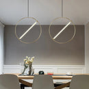 Modern simple LED pendant lamp decorative round light