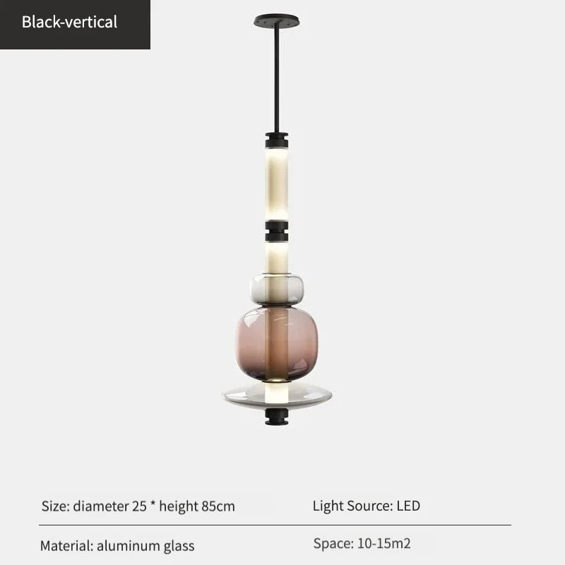 Designer glass LED pendant lights from Canada