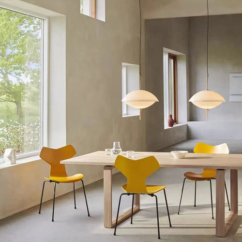 Adjustable height nordic glass art deco pendant light - vue 2 sur 7