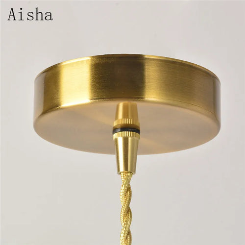 Nordic glass pendant light for elegant interiors - vue 6 sur 7