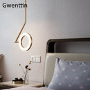 Modern moon ring chandelier pendant light for interior decoration