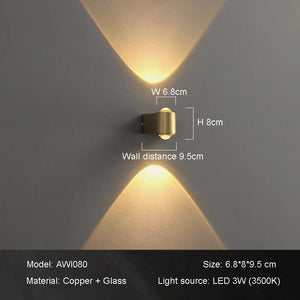 Atmosphere design warm light projection wall lamp