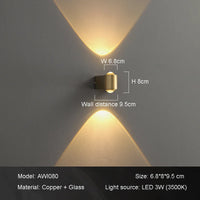 Designer wall light for a warm and welcoming atmosphere