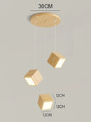 Nordic design creative wooden pendant light for home decor