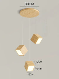 Nordic design creative wooden pendant light for home decor