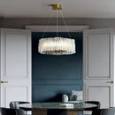Designer pendant light in PVC and stainless steel for indoor spaces