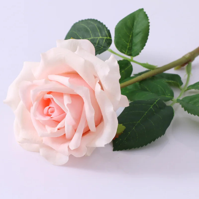 Realistic touch artificial roses for floral decor