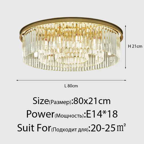 Luxury Italian style crystal chandelier for interior decoration - vue 16 sur 21