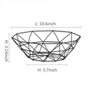Multi-size iron fruit basket for versatile storage