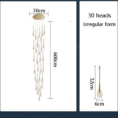 Modern Nordic chandelier for elegant minimalist lighting