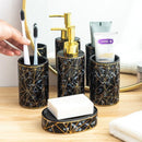 set of four ceramic bathroom accessories