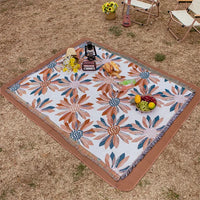 Bohemian world map knitted throw blanket