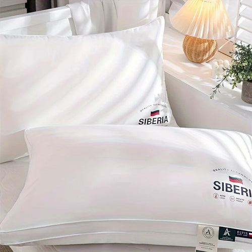 All Cotton Pillow with Thickened and Encrypted Core for Neck Protection, Available in 3 Heights, Bedroom Pillow, White - vue 5 sur 7
