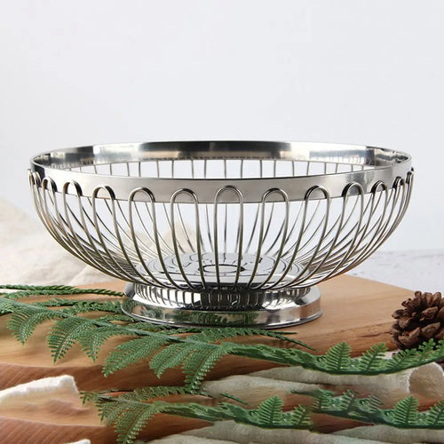 Stainless steel fruit basket for fresh vegetables and storage - vue 8 sur 8