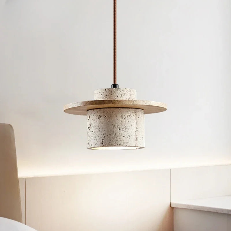 Vintage stone LED chandelier for interior decoration