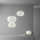 Scandinavian large glass ball pendant light for living room