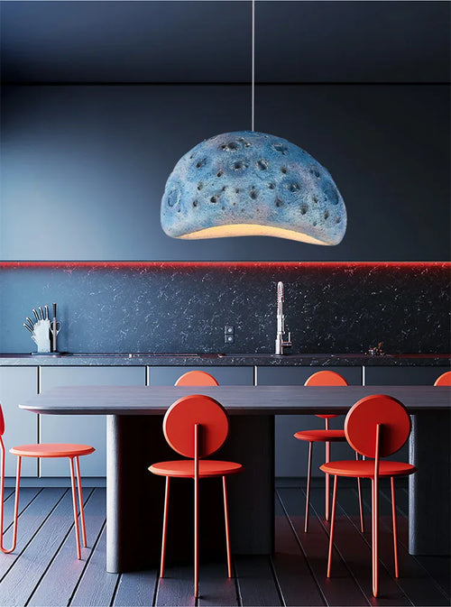 Nordic wabi sabi style creative artistic LED chandelier - vue 5 sur 9